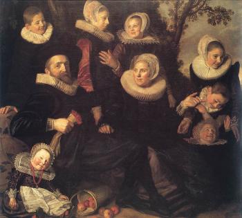 Frans Hals : Family Portrait in a Landscape